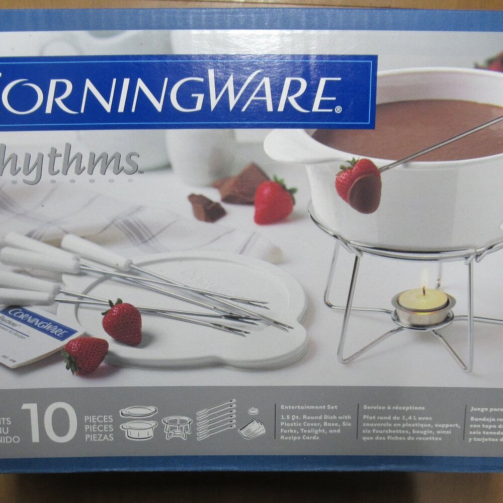 Corning Ware 10pc. Fondue Set